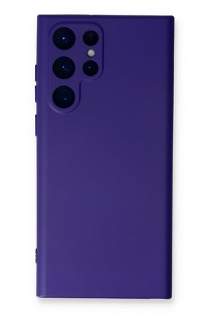 Uray store Samsung Galaxy S24 Ultra Kılıf Nano içi Kadife Silikon - Mor