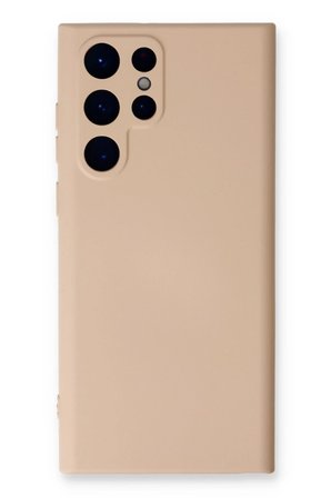 Uray store Samsung Galaxy S24 Ultra Kılıf Nano içi Kadife Silikon - Pudra