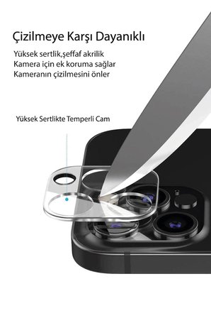 Uray store Samsung Galaxy A55 5G Kamera Lens Koruma Cam