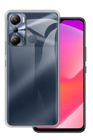 Uray store İnfinix Hot 20i Kılıf Lüx Şeffaf Silikon