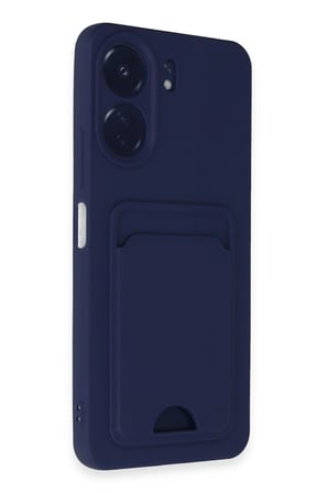 Uray store Xiaomi Redmi 13C Kılıf Kelvin Kartvizitli Silikon - Lacivert