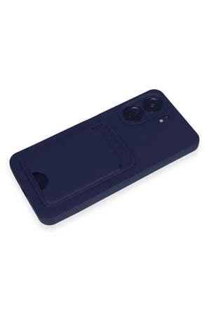 Uray store Xiaomi Redmi 13C Kılıf Kelvin Kartvizitli Silikon - Lacivert