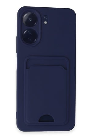 Uray store Xiaomi Redmi 13C Kılıf Kelvin Kartvizitli Silikon - Lacivert