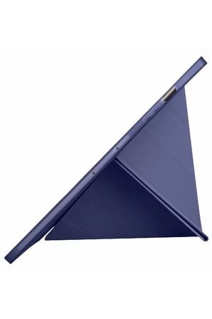 Uray store Samsung Galaxy X610 Tab S9 FE Plus 12.4 Kılıf Kalemlikli Mars Tablet Kılıfı - Lacivert