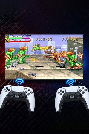 Uray store Y5 64GB Android Dual Pad 4K Game Stick - Beyaz
