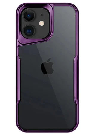 Uray store Apple iPhone 11 Kılıf Boyi Silikon Kapak - Derin Mor