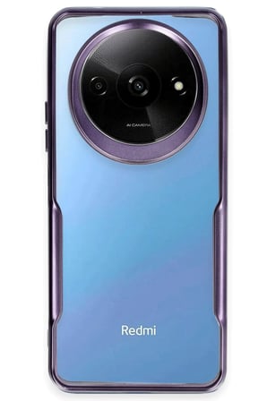 Uray store Xiaomi Redmi A3 4G Kılıf Boyi Silikon Kapak - Derin Mor