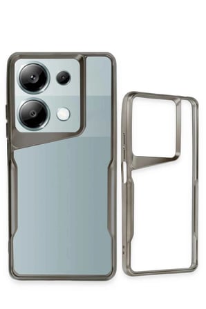 Uray store Xiaomi Redmi Note 13 Pro 4G Kılıf Boyi Silikon Kapak - Siyah