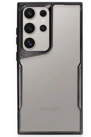 Uray store Samsung Galaxy S23 Ultra Kılıf Boyi Silikon Kapak - Siyah