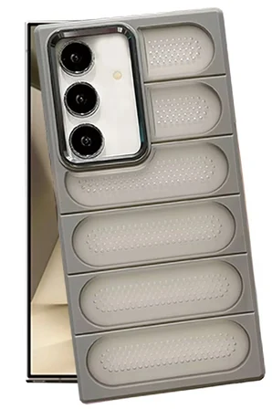 Uray store Samsung Galaxy S24 Kılıf Airmax Silikon Kapak - Titan Gri