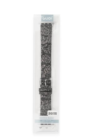 Uray store Apple Watch 38mm Creeper Desenli Kordon - Kahverengi