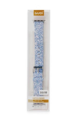 Uray store Apple Watch 42mm Starry Taşlı Kordon - Turkuaz