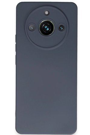 Uray store Realme 11 Pro Kılıf Nano içi Kadife Silikon - Gri