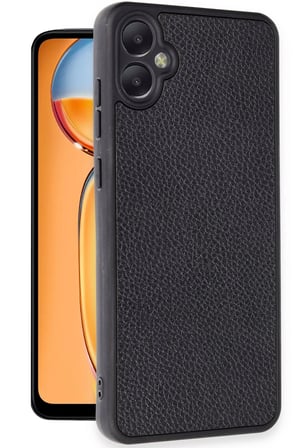 Uray store Samsung Galaxy A05 Kılıf Aras Deri Kapak - Siyah