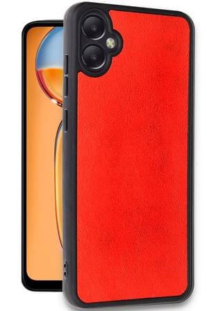 Uray store Samsung Galaxy A05 Kılıf Aras Deri Kapak - Kırmızı