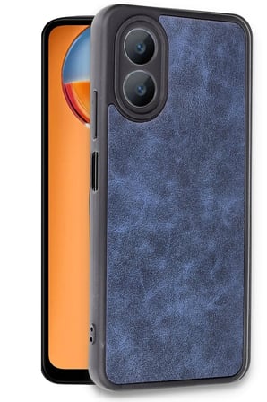 Uray store Oppo A38 Kılıf Aras Deri Kapak - Lacivert