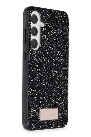 Onegif Samsung Galaxy A05S Bright Simli Kapak - Siyah