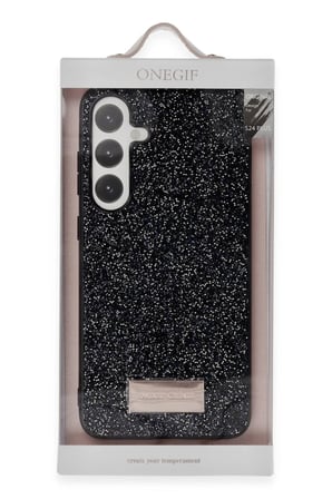Onegif Samsung Galaxy A05S Bright Simli Kapak - Siyah