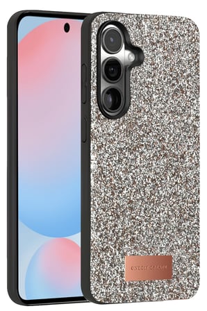 Onegif Samsung Galaxy S24 Bright Simli Kapak - Gümüş