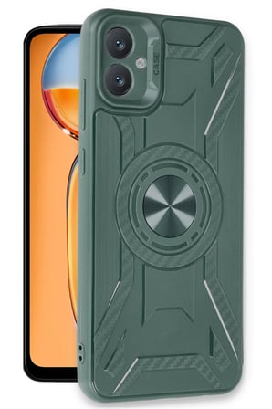 Uray store Samsung Galaxy A05 Kılıf Lincoln Silikon - Koyu Yeşil