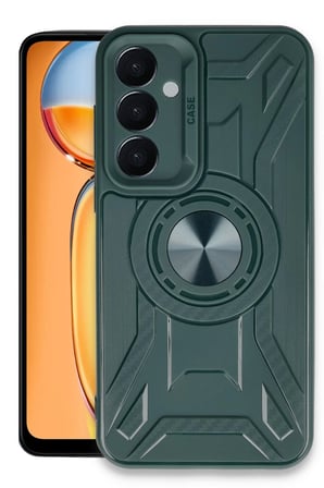 Uray store Samsung Galaxy A25 5G Kılıf Lincoln Silikon - Koyu Yeşil