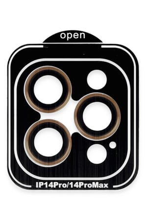 Joko Apple iPhone 14 Pro Max PVD Metal Kamera Lens - Turuncu