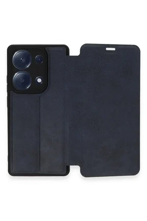 Uray store Xiaomi Redmi Note 13 Pro 4G Kılıf Flip Cover - Lacivert