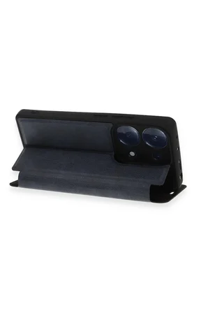 Uray store Xiaomi Redmi Note 13 Pro 4G Kılıf Flip Cover - Lacivert