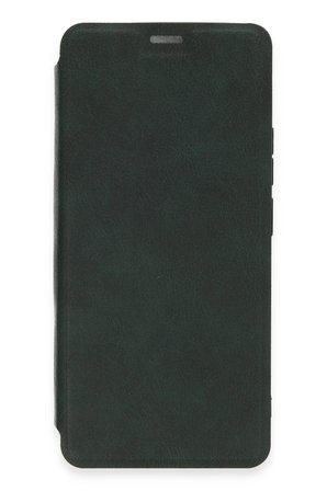 Uray store Xiaomi Redmi Note 13 Pro 4G Kılıf Flip Cover - Koyu Yeşil