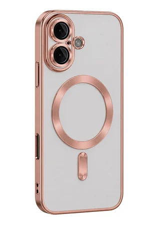 Uray store Apple iPhone 16 Kılıf Kross Magneticsafe Kapak - Rose