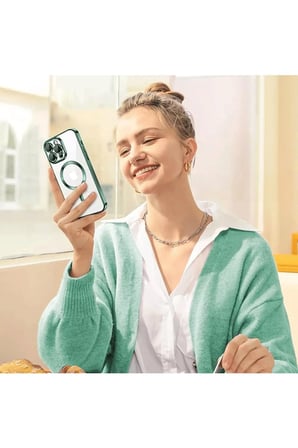 Uray store Apple iPhone 16 Pro Max Kılıf Kross Magneticsafe Kapak - Titan Gri