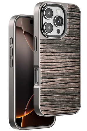 Venco Apple iPhone 16 Pro Wave Kapak - Kahverengi