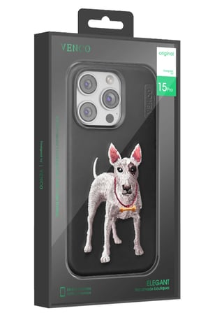 Venco Apple iPhone 16 Pro Perma Desenli Kapak - Kahverengi