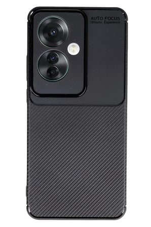 Uray store Oppo Reno 11F Kılıf Auto Focus Karbon Kapak - Siyah