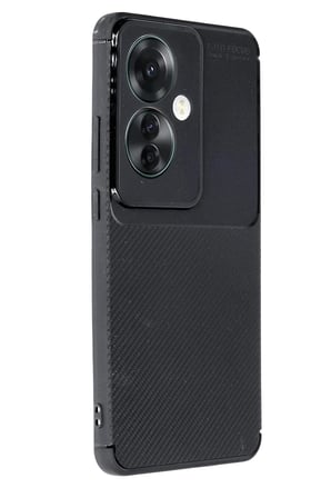 Uray store Oppo Reno 11F Kılıf Auto Focus Karbon Kapak - Siyah