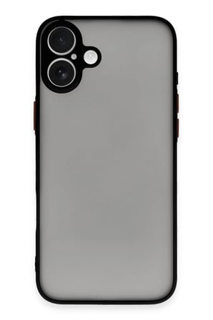 Uray store Apple iPhone 16 Kılıf Montreal Silikon Kapak - Siyah