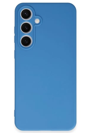 Uray store Samsung Galaxy S24 FE Kılıf Nano içi Kadife Silikon - Mavi