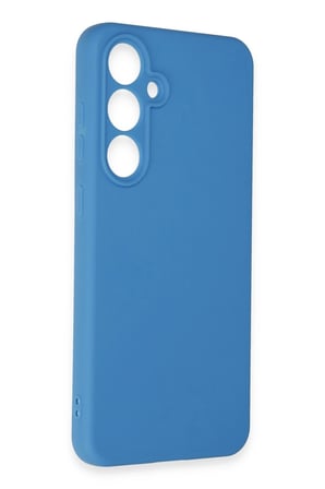 Uray store Samsung Galaxy S24 FE Kılıf Nano içi Kadife Silikon - Mavi