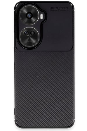 Uray store Huawei Nova 12 SE Kılıf Auto Focus Karbon Kapak - Siyah