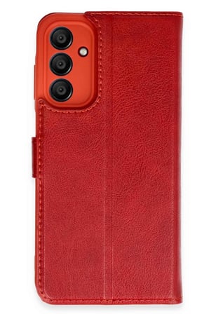 Uray store Samsung Galaxy A35 5G Kılıf Trend S Plus Kapaklı Kılıf - Kırmızı