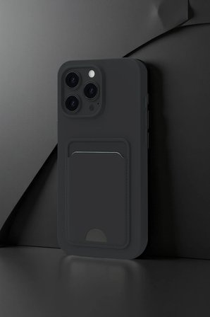 Uray store Apple iPhone 16 Pro Max Kılıf Kelvin Kartvizitli Silikon - Lila