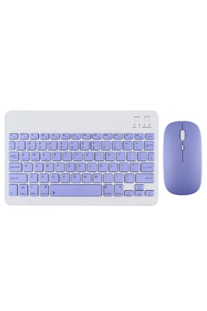 Uray store KYB71 Kablosuz Türkçe Q Klavye Mouse Set - Lila