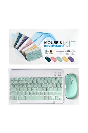 Uray store KYB71 Kablosuz Türkçe Q Klavye Mouse Set - Lila