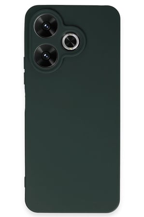 Uray store Xiaomi Redmi 13 4G Kılıf First Silikon - Koyu Yeşil
