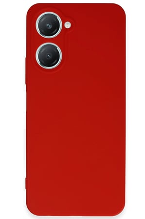 Uray store Vivo Y18 Kılıf First Silikon - Kırmızı