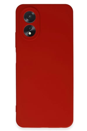 Uray store Oppo A38 Kılıf First Silikon - Kırmızı