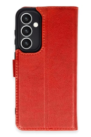 Uray store Samsung Galaxy S23 FE Kılıf Trend S Plus Kapaklı Kılıf - Kırmızı