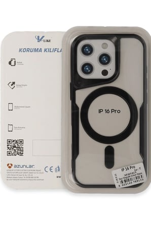 Uray store Apple iPhone 16 Pro Max Kılıf Boyi Magsafe Silikon Kapak - Titan Gri