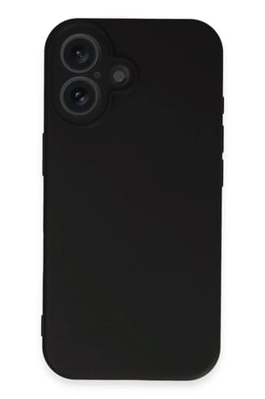 Uray store Apple iPhone 16 Kılıf First Silikon - Siyah
