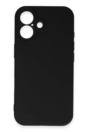 Uray store Apple iPhone 16 Plus Kılıf First Silikon - Siyah